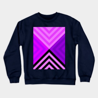 Black and Violet Triangular Crewneck Sweatshirt